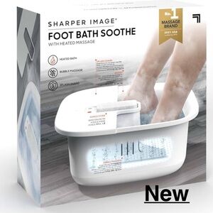 New Sharper Image SpaHaven Sooth Foot Bath with Heated Massage 1014496 ⭐️⭐️⭐️⭐️